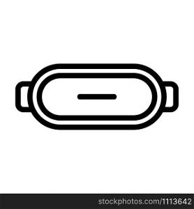 Computer glasses icon vector. Thin line sign. Isolated contour symbol illustration. Computer glasses icon vector. Isolated contour symbol illustration