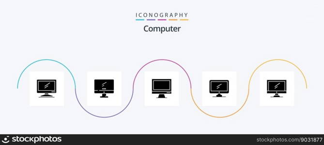 Computer Glyph 5 Icon Pack Including .