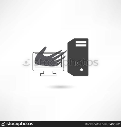 Computer help hand