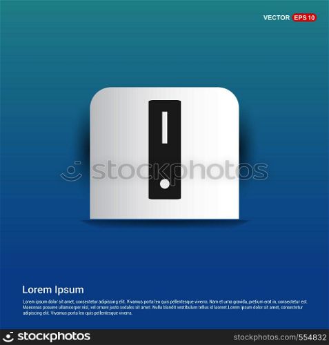 Computer icon - Blue Sticker button