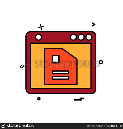 Computer icon design vector