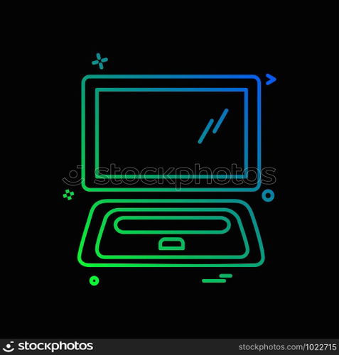 Computer icon design vector