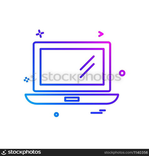 Computer icon design vector