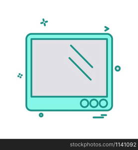 Computer icon design vector