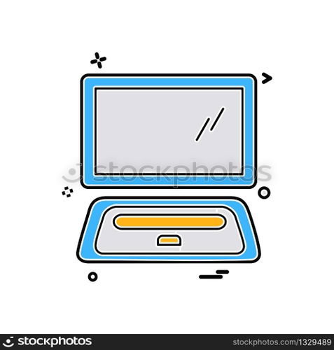 Computer icon design vector