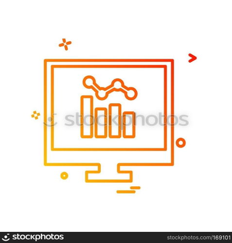 Computer icon design vector