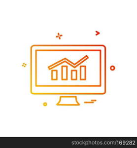 Computer icon design vector