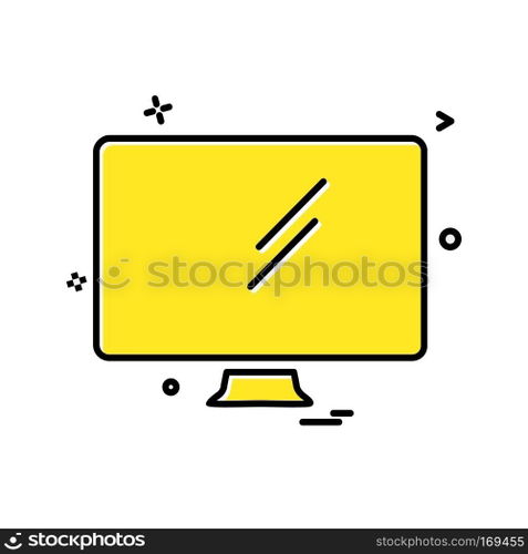 Computer icon design vector