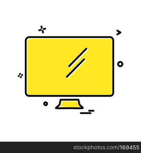 Computer icon design vector