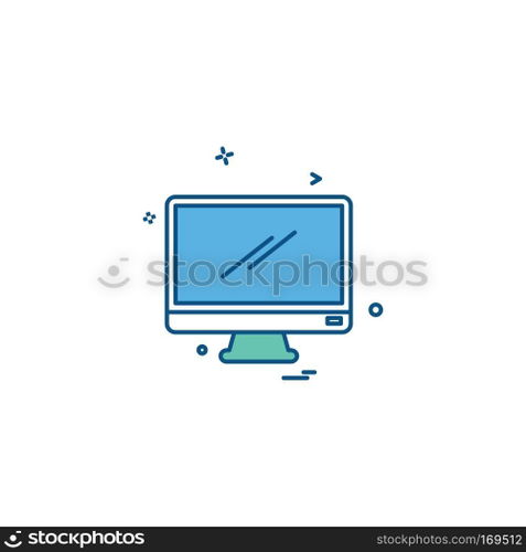 Computer icon design vector