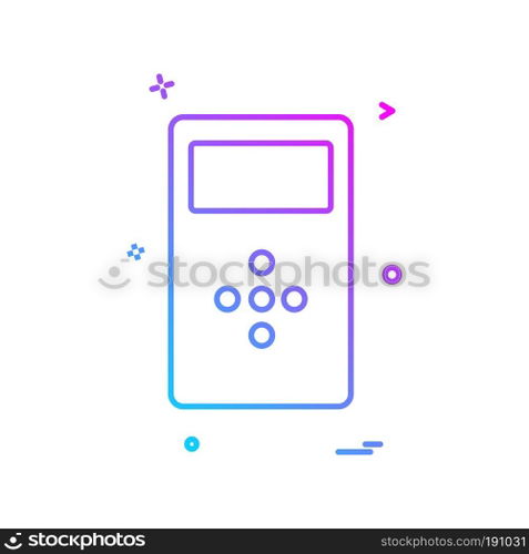 Computer icon design vector