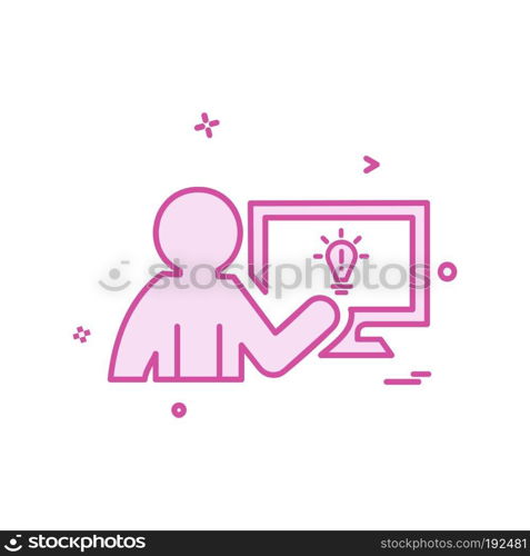 Computer icon design vector