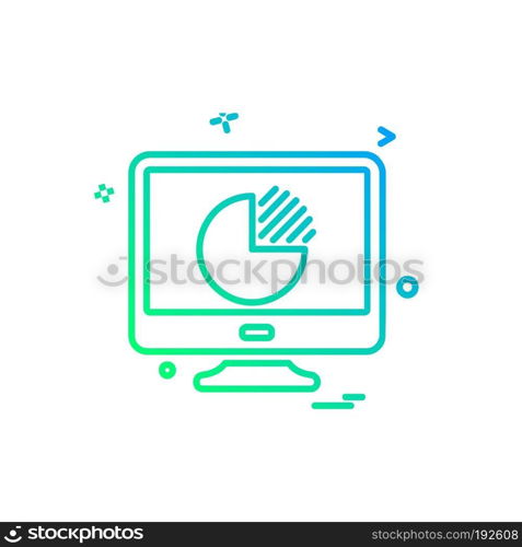 Computer icon design vector