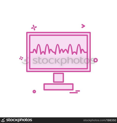 Computer icon design vector