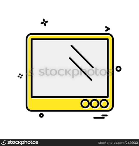 Computer icon design vector