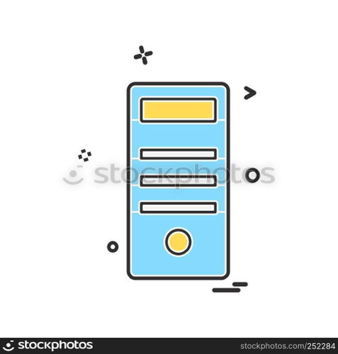 Computer icon design vector