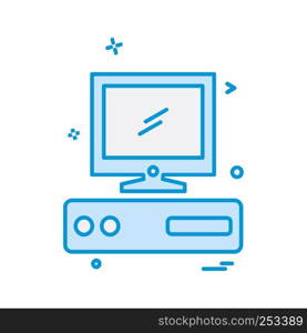 Computer icon design vector