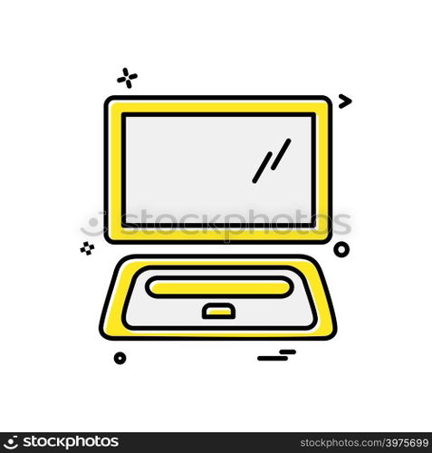 Computer icon design vector