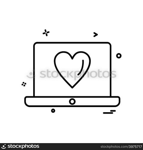 Computer icon design vector
