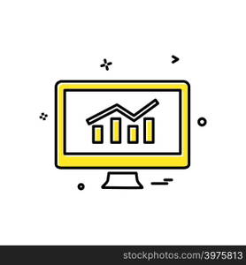 Computer icon design vector