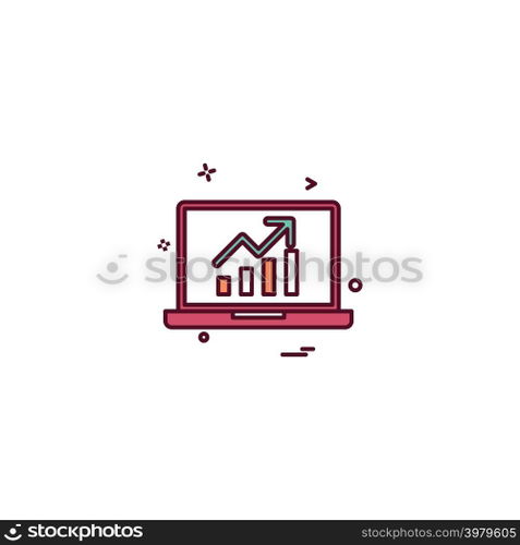 Computer icon design vector