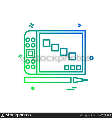 Computer icon design vector