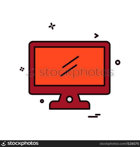 Computer icon design vector