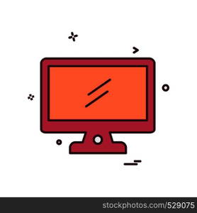Computer icon design vector