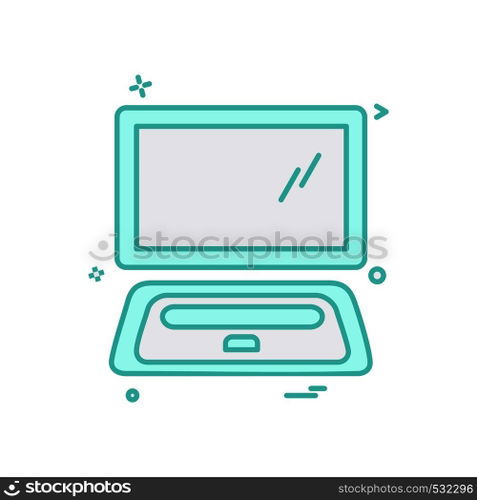 Computer icon design vector
