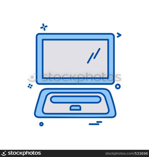 Computer icon design vector