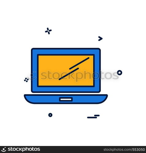 Computer icon design vector