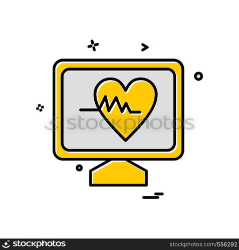 Computer icon design vector