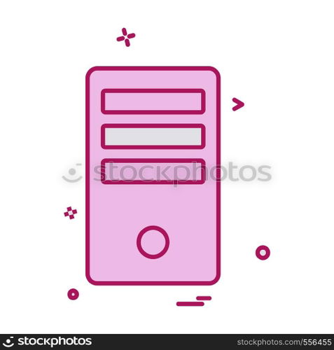 Computer icon design vector