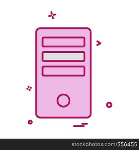 Computer icon design vector