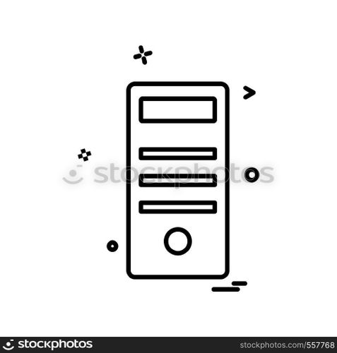 Computer icon design vector