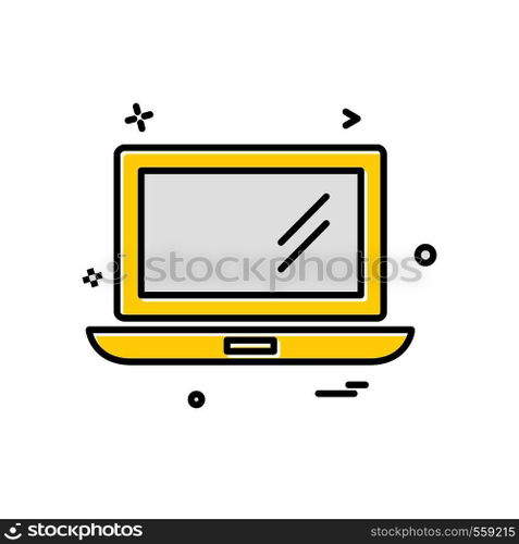 Computer icon design vector