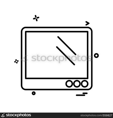 Computer icon design vector