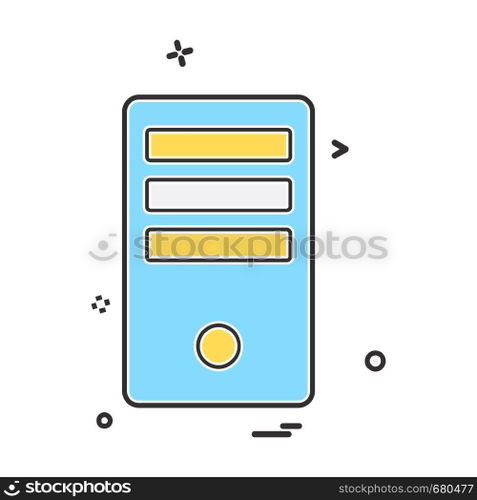 Computer icon design vector