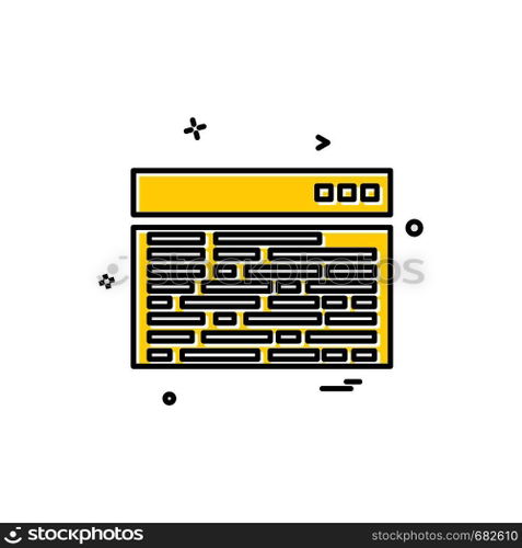 Computer icon design vector 