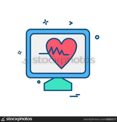 Computer icon design vector