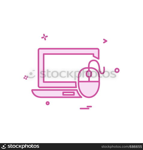 Computer icon design vector