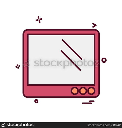 Computer icon design vector