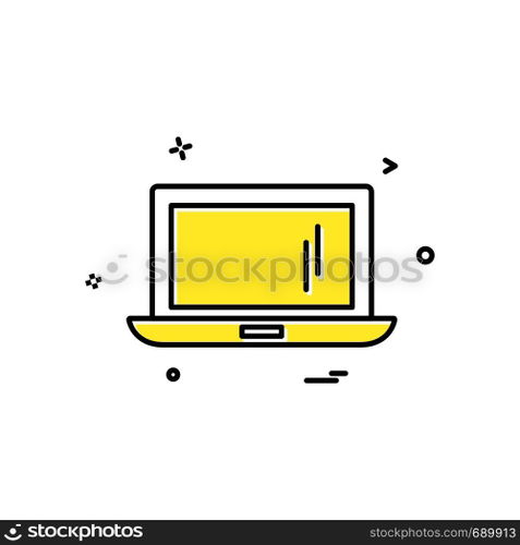 Computer icon design vector