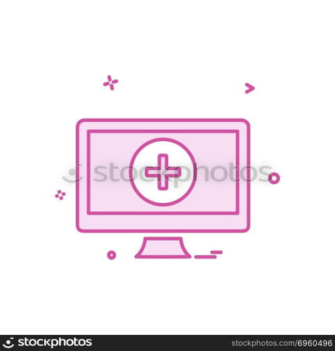 Computer icon design vector
