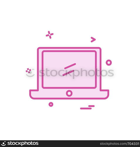 Computer icon design vector