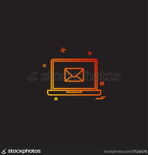 Computer icon design vector 