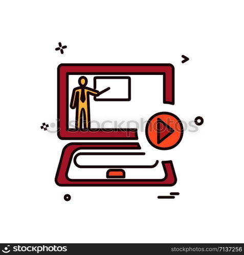 Computer icon design vector