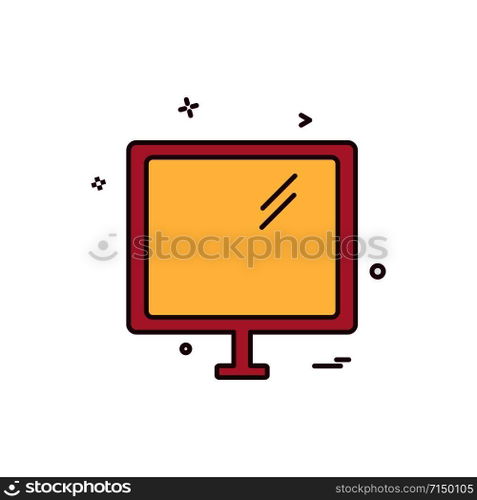 Computer icon design vector