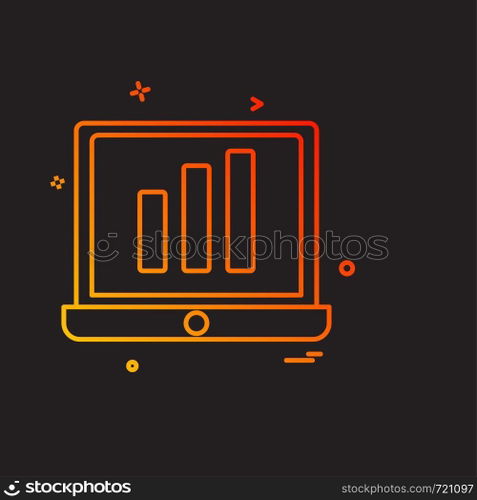 Computer icon design vector