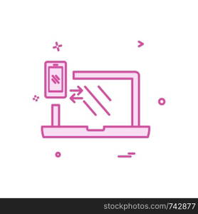 Computer icon design vector